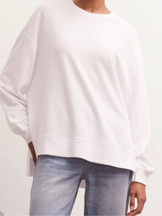 Z Supply Tops - [Z Supply] Modern Weekender Sweatshirt in White